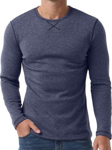 Sailwind Mens Thermal Underwear Long Sleeve Shirts Wool Base Layer Crewneck Top in Saudi Arabia