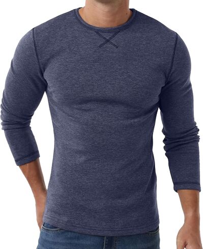 Sailwind Mens Thermal Underwear Long Sleeve Shirts Wool Base Layer Crewneck Top in Saudi Arabia