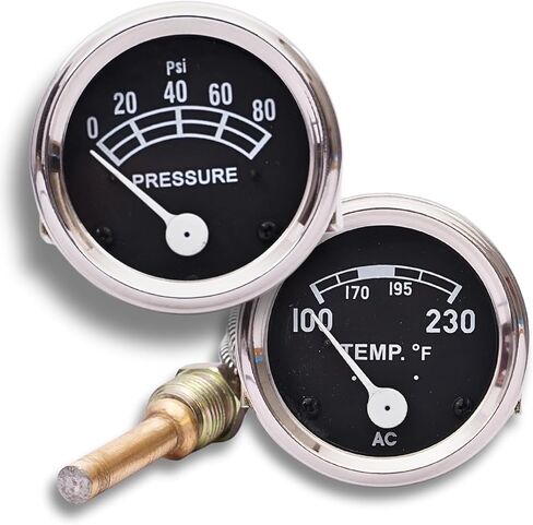 Oil Pressure and Temp Gauge Set fits Ford Tractor Models 2N, 8N, 9N, NAA, 601, 70, 801, 901, 2000, 4000, Golden Jubilee in Saudi Arabia