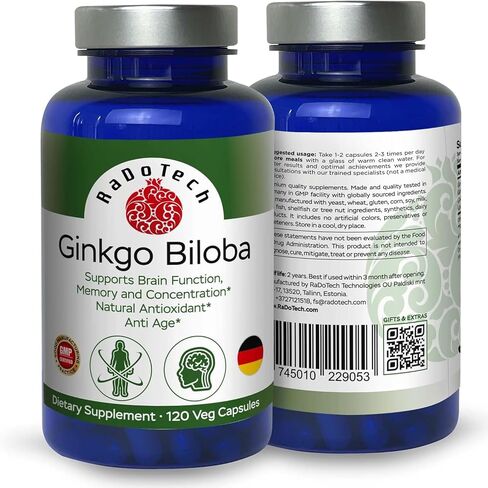 Ginkgo Biloba Natural antioxidant, Anti-Aging 120 Cap in Saudi Arabia