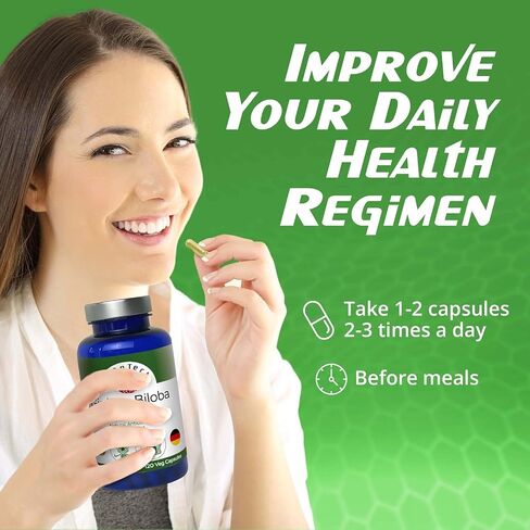 Ginkgo Biloba Natural antioxidant, Anti-Aging 120 Cap in Saudi Arabia