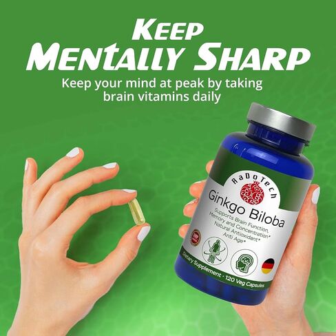 Ginkgo Biloba Natural antioxidant, Anti-Aging 120 Cap in Saudi Arabia