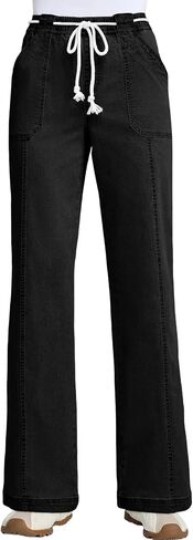 Astylish Jeans for Women Wide Leg Drawstring High Waisted Stretchy Straight Leg Jean Trendy 2025 Denim Pants in Saudi Arabia