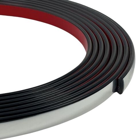5/8" Flat Universal Colored Wheel Well Stick On Trim (Black, 20 Feet) in Saudi Arabia