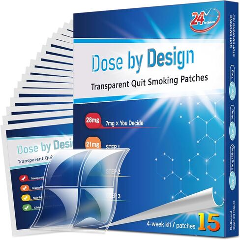 بقع النيكوتين - تصحيح نظام Transdermal الشفافة - التدخين أو التدخين ، الخطوة 1-21mg (الخطوة 1-28mg -15 phtches) in Saudi Arabia