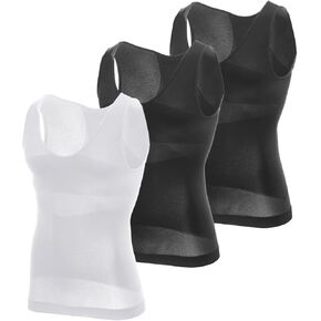 MEETYOO Gynecomastia Compression Shirt Men, Slimming Undershirt Compression Tank Top Mens Shapewear Body Shaper in Kuwait