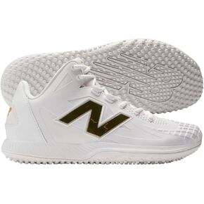 New Balance Men's Ohtani 1 Baseball Turf Shoes White/Gold Medium 10 in Kuwait