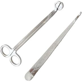 شمعة فتيل تيك ومجموعة السخان ، مقص 7.09 بوصة مع الخطاف ، الفولاذ المقاوم للصدأ in Kuwait