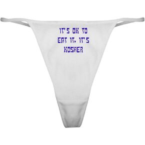 CafePress The Kosher Files Classic Thong Underwear, Womens Panties in Saudi Arabia