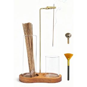 2 in 1 Glass Incense Holder & Burner with Ash Catcher – Decorative Incense Stick Holder for Aromatherapy, Yoga, Meditation in Saudi Arabia