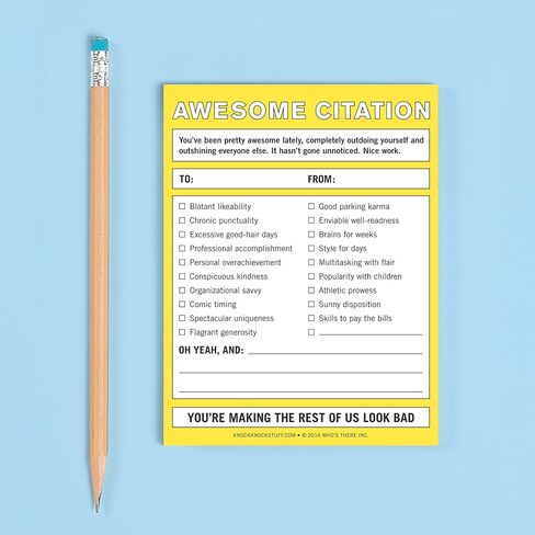 Knock Knock You Good? Nifty Note Pad, Supportive Check-in Memo Notepad, 4 x 5.25-inches in Saudi Arabia