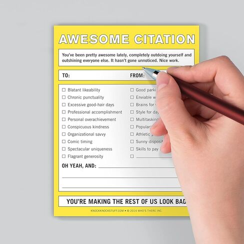 Knock Knock You Good? Nifty Note Pad, Supportive Check-in Memo Notepad, 4 x 5.25-inches in Saudi Arabia