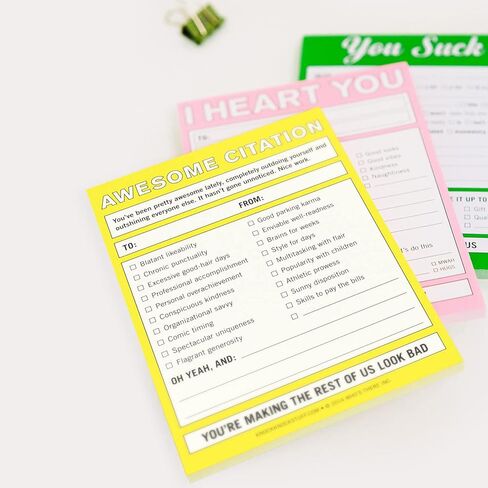 Knock Knock You Good? Nifty Note Pad, Supportive Check-in Memo Notepad, 4 x 5.25-inches in Saudi Arabia