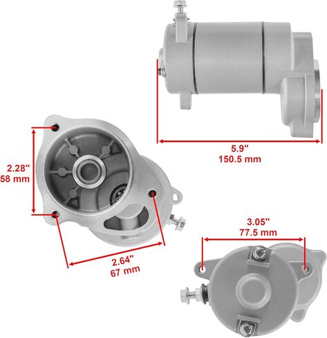 Caltric Starter & Drive Bendix متوافق مع Polaris Xplorer 250 300 400 1995-2002 in Saudi Arabia