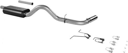 Flowmaster 17278 Force II Cat-Back Exhaust Kit 3 Inch Aluminized Steel with 3.5 inch Polished Stainless Steel Tips Compatible with 2000-2003 Dodge Dakota 4.7L 5.2L 5.9L V8 in Saudi Arabia