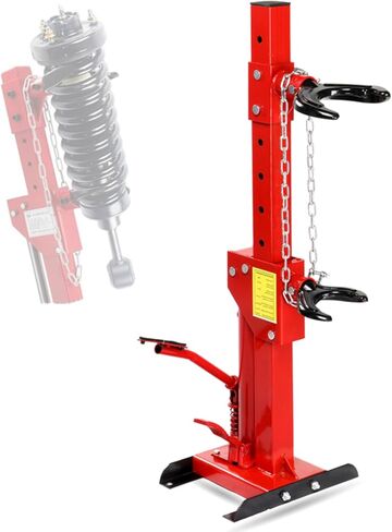Strut Spring Compressor 6600lbs 3 Ton with 4 Snaps 7 Positioning Holes Adjustable Hydraulic Joints Auto Strut Coil Spring Compressor Tool, Red in Saudi Arabia