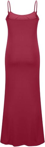 حزام السباغيتي للسيدات Maxi Dressless Summer Bodycon Solid Color Slip Dis Dress in Kuwait