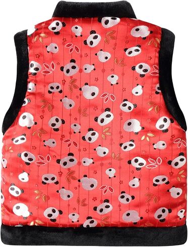Mud Kingdom Boys Fleece Vest Sest بطانة دافئة للعام الصيني الجديد التقليدي in Kuwait