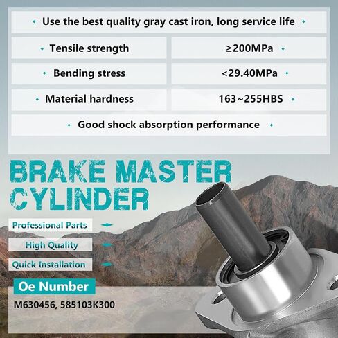 M630456 Brake Master Cylinder with Reservoir and Sensor Compatible with Hyundai Vehicles - Sonata 2006-2010, Azera 2006-2013 - Replace# 585103K300 in Saudi Arabia