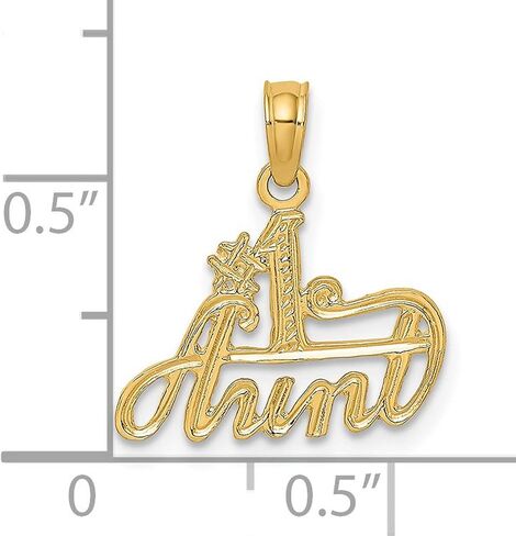 #1 سحر العمة في الذهب الأصفر الحقيقي 14K 10 مم × 16 مم in Saudi Arabia