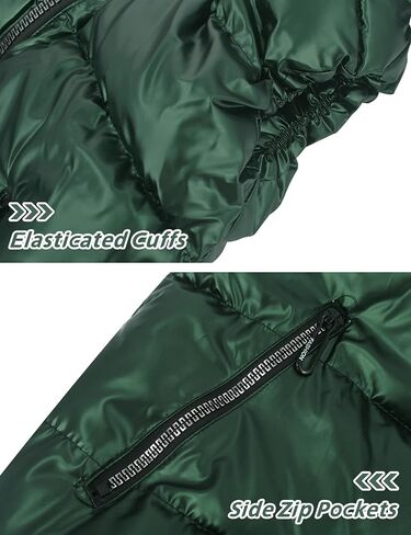 Happy Cherry Boys Shiny Quilted Vest, Teens Hooded Vest Zipper Sleeveless Jacket in Saudi Arabia