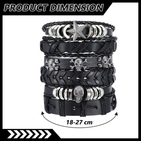 3 PCS Punk Rock Studded Bracelets Set, Spiked Studded Bracelet Cuff 80s Emo Goth Jewelry Accessories Wristband Adjustable in Saudi Arabia