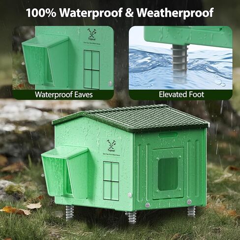 Indestructible Heated Cat House for Outdoor Cats in Winter, 100% Waterproof & Weatherproof Heated Cat House for Outside, Fully Insulated Feral Cat Shelter for Outdoor Barn Strays, 16 x 12 x 13 in in Saudi Arabia