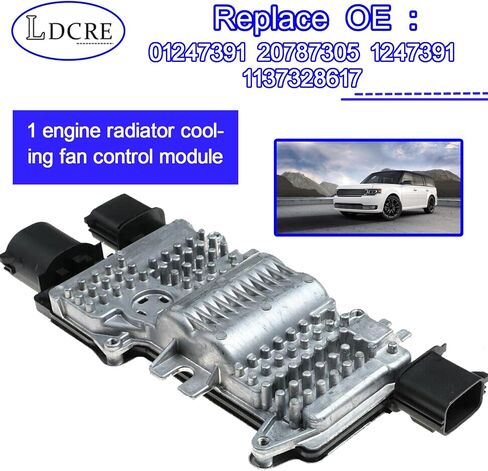 Engine Radiator Cooling Fan Control Module for Ford Fusion 2006-2020, Taurus 1986-2019, Flex 2009-2019, Police Interceptor, Chevrolet Captiva Sport, Replaces 01247391, 20787305, 1247391,1137328617 in Saudi Arabia