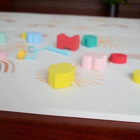 Simple Kid Co. Play Mat for Baby, Toddler and Infants, Six Interlocking Tiles Made with Soft Non-Toxic EVA Foam, 4x6 feet (Terrazzo) (SKC06) in Saudi Arabia