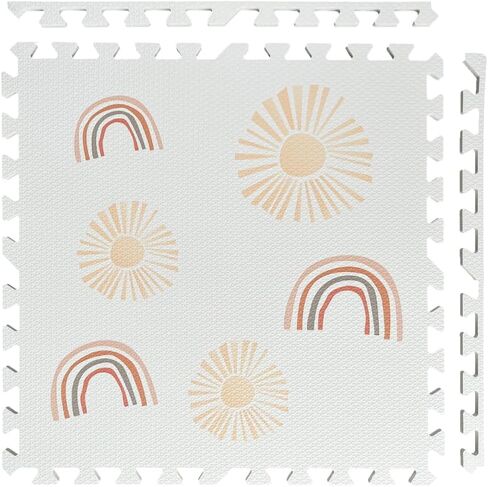 Simple Kid Co. Play Mat for Baby, Toddler and Infants, Six Interlocking Tiles Made with Soft Non-Toxic EVA Foam, 4x6 feet (Terrazzo) (SKC06) in Saudi Arabia