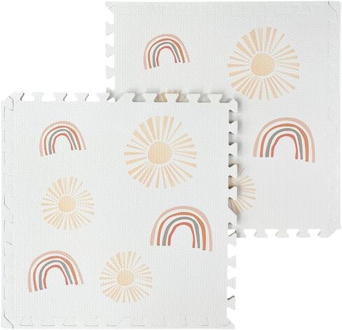 Simple Kid Co. Play Mat for Baby, Toddler and Infants, Six Interlocking Tiles Made with Soft Non-Toxic EVA Foam, 4x6 feet (Terrazzo) (SKC06) in Saudi Arabia
