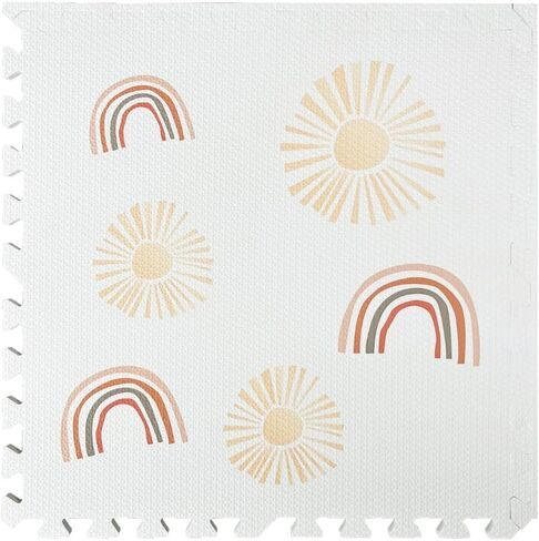 Simple Kid Co. Play Mat for Baby, Toddler and Infants, Six Interlocking Tiles Made with Soft Non-Toxic EVA Foam, 4x6 feet (Terrazzo) (SKC06) in Saudi Arabia