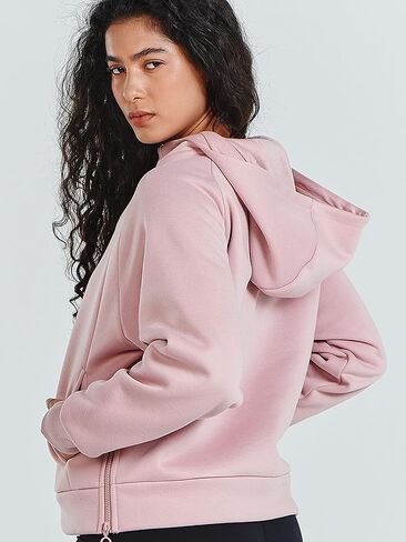 ALLZERO Women's Sweatshirt Cropped Hoodies Fleece Quarter Zipper Pullover Sweaters Fall Winter Fashion 2026 Clothes in Kuwait