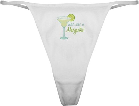 CafePress Make Mine A Margarita! Classic Thong Underwear, Womens Panties in Saudi Arabia