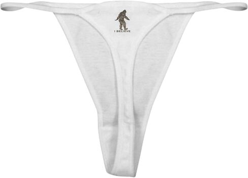 Cafepress أنا أؤمن بالملابس الداخلية Thong Bigfoot الكلاسيكية ، سراويل داخلية للسيدات in Kuwait
