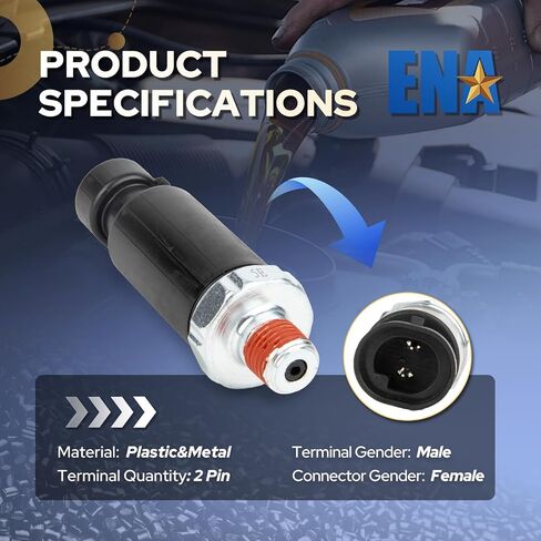 ENA Engine Oil Aost Sensor Switch متوافق مع 1999 2000 2001 2002 2003 2004 2005 2006 2007 2008 2009 2010 2010 2012 2013 2014 2015 2016 Harley Davidson Replacement for 321396 7443899 7443899a in Kuwait