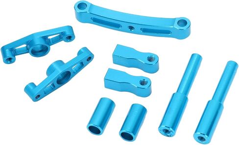 Steering Parts RC Car Servo Mounts Aluminum Alloy Upgrade Accessories High Stability Lightweight Durable for Tamiya TT01 Blue 19x6mm 7PCS in Saudi Arabia