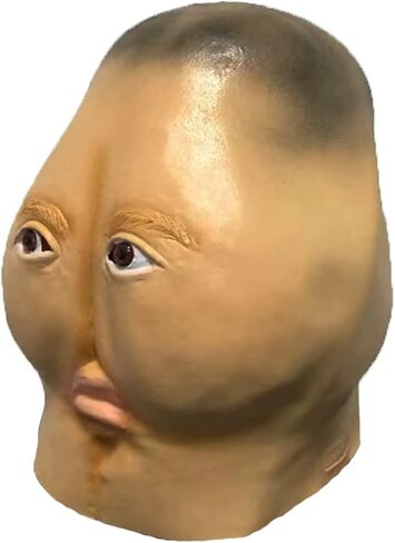 Novelty Funny Mask Latex , Spoof Butt Head mask Adults Ass Halloween Party Costume Accessory Prop Cosplay,Brown in Saudi Arabia