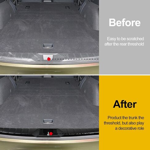 واقي المصد الخلفي لـ Subaru 2021-2025 Outback Car Absories ABS Plastic Material Matte Black Resistant Trunk Depat Sent in Kuwait