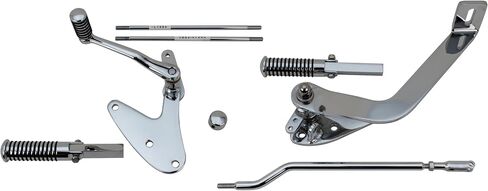 مجموعة التحكم في Chrome Brake Shifter Forward Troup ل Harley 5 سرعات Dyna FXR 1982-1994 in Kuwait