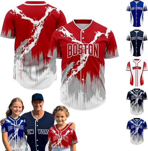 Custom Baseball Jersey Stitched Personalized for Men, Women, Youth Teams Baseball Shirt Clothes Customize Gifts for Players in Saudi Arabia