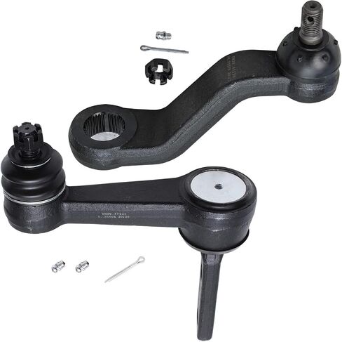 Detroit Axle - 2WD Front 2pc Idler Pitman Arm for 94-99 Dodge Ram 2500 3500, 1 Steering Idler Arm 1 Steering Pitman Arm 1994 1995 1996 1997 1998 1999 Replacement in Saudi Arabia