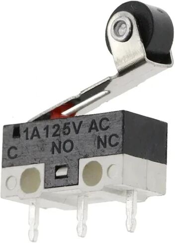 مفتاح الحد الأقصى الدقيق ، SPDT 3-Pin ، 1A 125V ، رافعة الأسطوانة ، لا توجد محطات NC PCB ، 20 عبوة (مقبض 1A 125V 500pcs) in Saudi Arabia