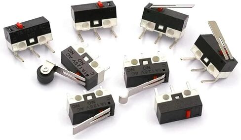 مفتاح الحد الأقصى الدقيق ، SPDT 3-Pin ، 1A 125V ، رافعة الأسطوانة ، لا توجد محطات NC PCB ، 20 عبوة (مقبض 1A 125V 500pcs) in Saudi Arabia