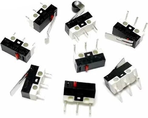مفتاح الحد الأقصى الدقيق ، SPDT 3-Pin ، 1A 125V ، رافعة الأسطوانة ، لا توجد محطات NC PCB ، 20 عبوة (مقبض 1A 125V 500pcs) in Saudi Arabia