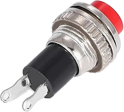 10mm Momentary Push Button Switch, Panel Mount, Off-(ON), 0.5A 250VAC, Multiple Colors (Green 5PCS) in Saudi Arabia