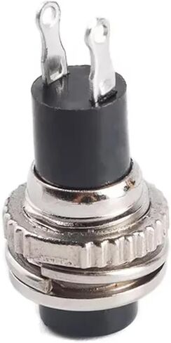 10mm Momentary Push Button Switch, Panel Mount, Off-(ON), 0.5A 250VAC, Multiple Colors (Green 5PCS) in Saudi Arabia