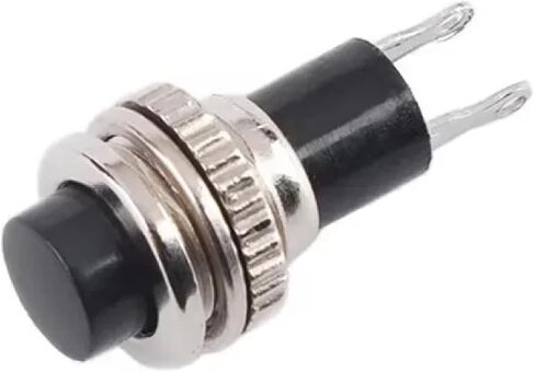 10mm Momentary Push Button Switch, Panel Mount, Off-(ON), 0.5A 250VAC, Multiple Colors (Green 5PCS) in Saudi Arabia