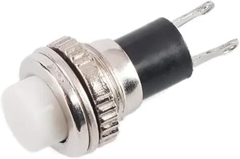 10mm Momentary Push Button Switch, Panel Mount, Off-(ON), 0.5A 250VAC, Multiple Colors (Green 5PCS) in Saudi Arabia
