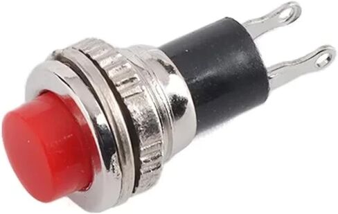10mm Momentary Push Button Switch, Panel Mount, Off-(ON), 0.5A 250VAC, Multiple Colors (Green 5PCS) in Saudi Arabia